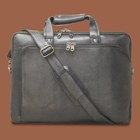 Kaelith Genuine Leather  Laptop Messenger Bag For Men